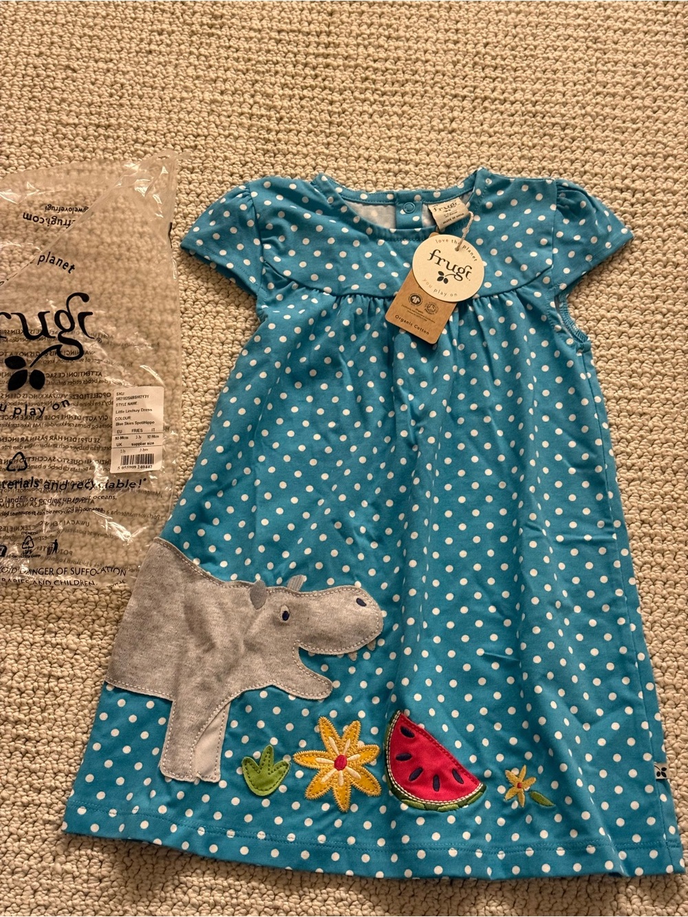 Frugi Little Linsay Dress 2-3yr